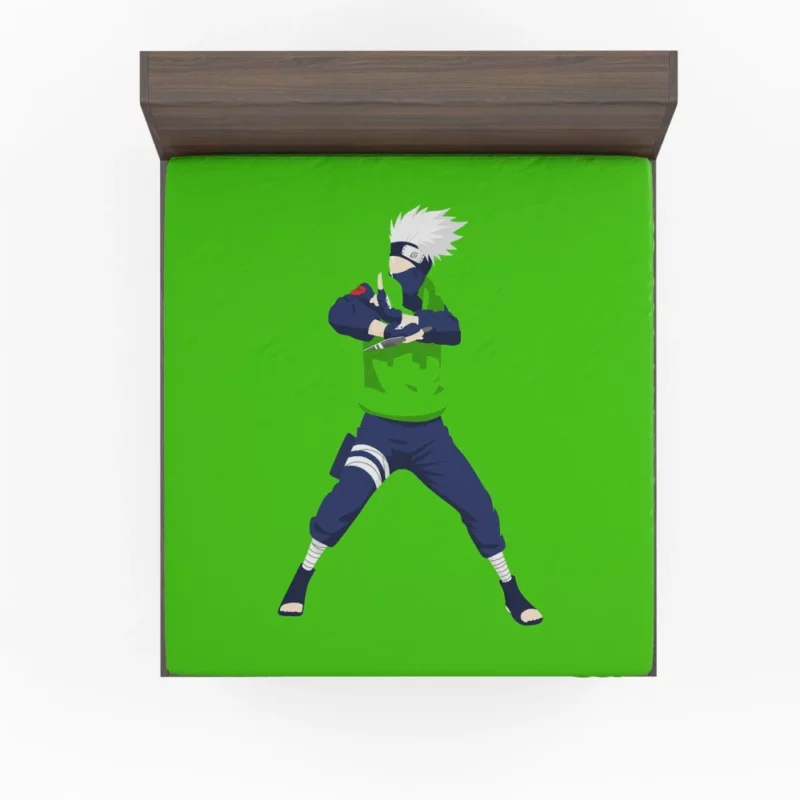 Kakashi Hatake White-Haired Hero Anime Fitted Sheet