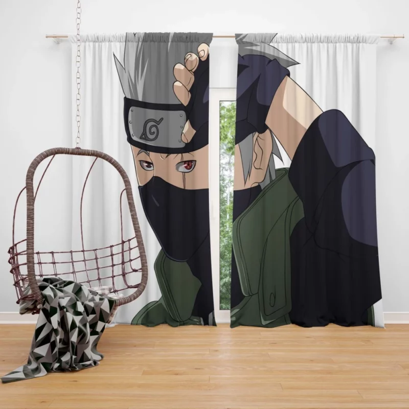 Kakashi Sensei Hand-Drawn Lessons Anime Curtain