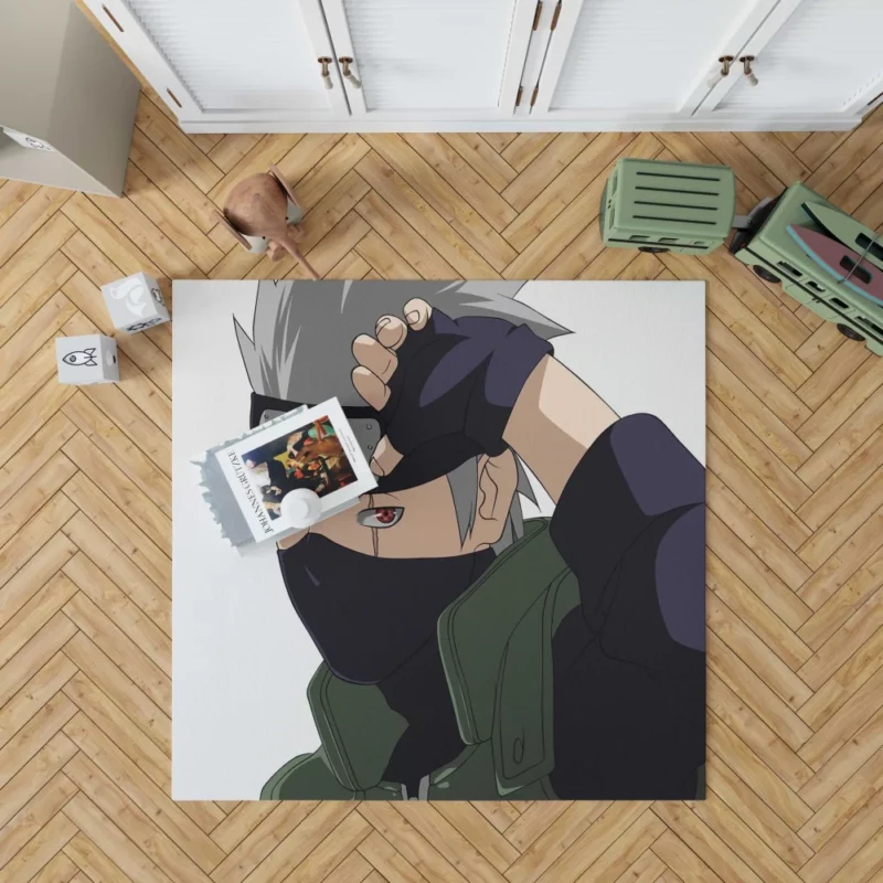 Kakashi Sensei Hand-Drawn Lessons Anime Rug