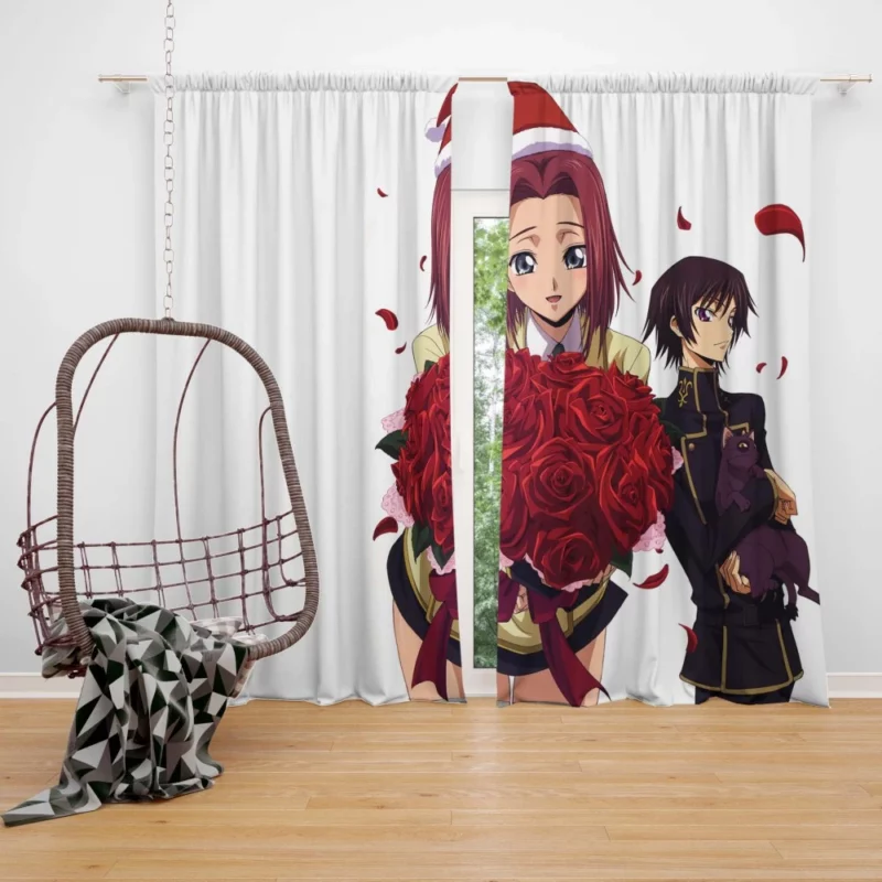 Kallen & Lelouch Story Anime Curtain