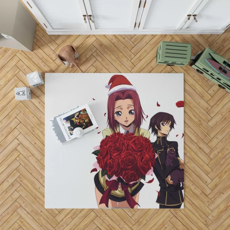 Kallen & Lelouch Story Anime Rug