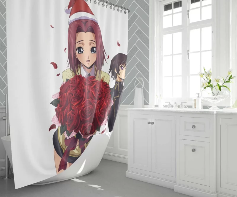 Kallen & Lelouch Story Anime Shower Curtain 1