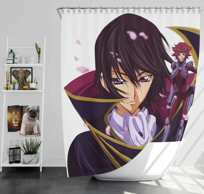 Kallen & Lelouch Tale Anime Shower Curtain