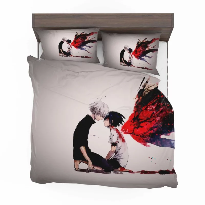 Kaneki and Touka Ghoulish Love Anime Bedding Set 1