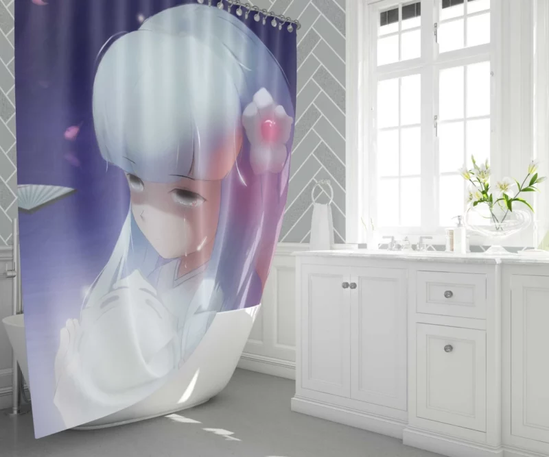 Kanna Enigmatic Demon Princess Anime Shower Curtain 1