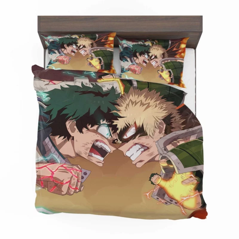 Katsuki Bakugou and Izuku Midoriya Rivalry Anime Bedding Set 1