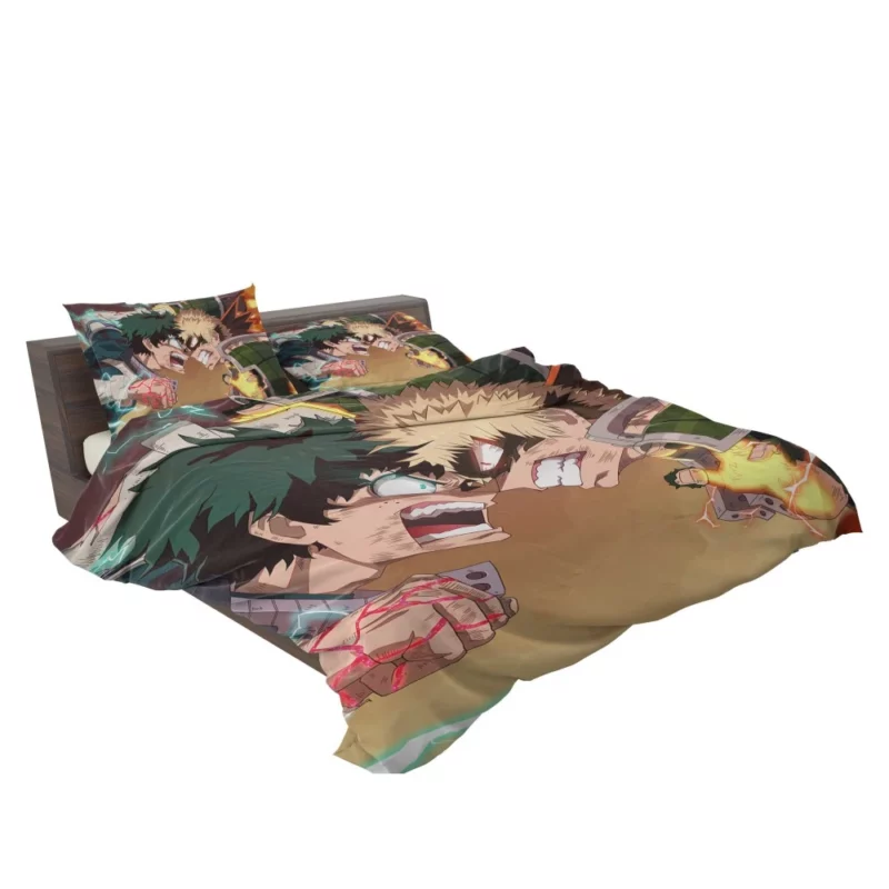 Katsuki Bakugou and Izuku Midoriya Rivalry Anime Bedding Set 2