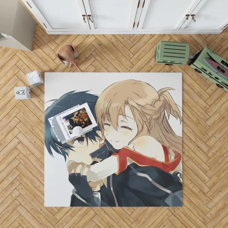 Kazuto Kirigaya and Asuna Yuuki Tale Anime Rug