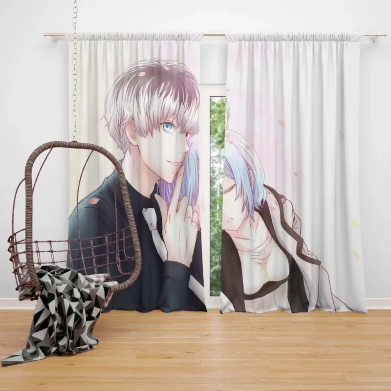 Ken Kaneki and Touka Reunion Anime Curtain