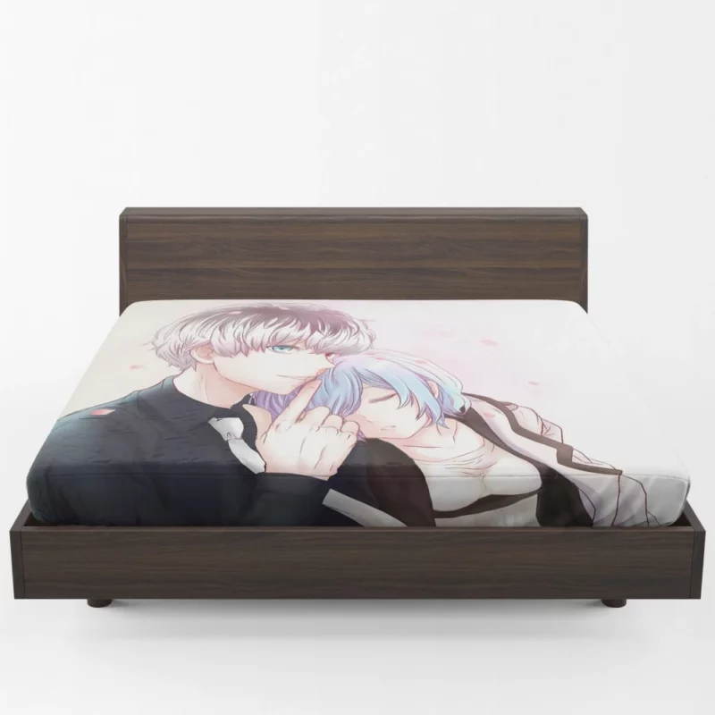 Ken Kaneki and Touka Reunion Anime Fitted Sheet 1