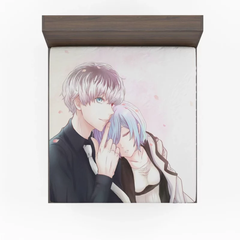 Ken Kaneki and Touka Reunion Anime Fitted Sheet