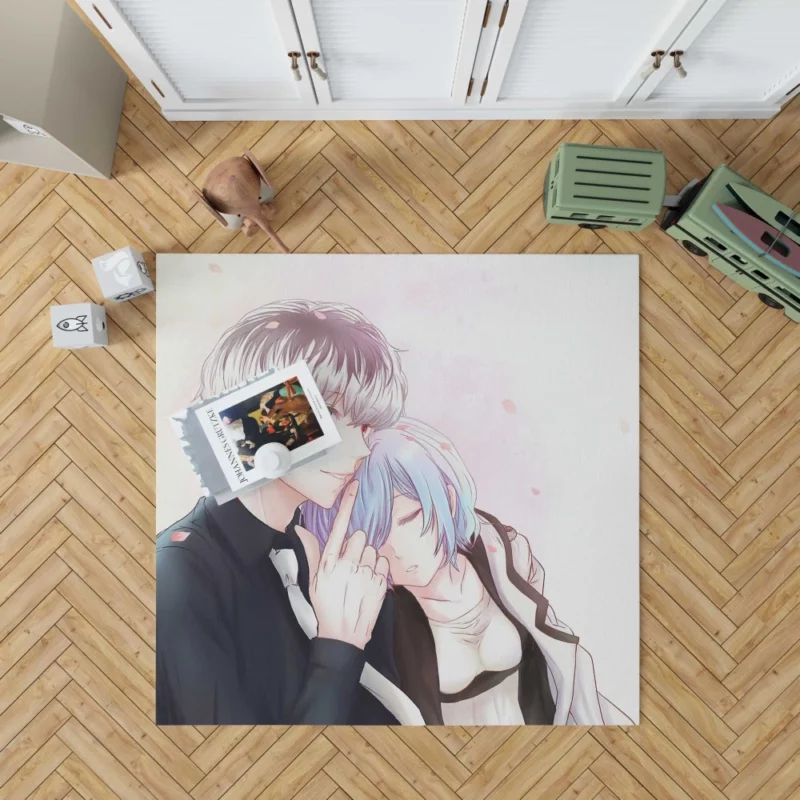 Ken Kaneki and Touka Reunion Anime Rug