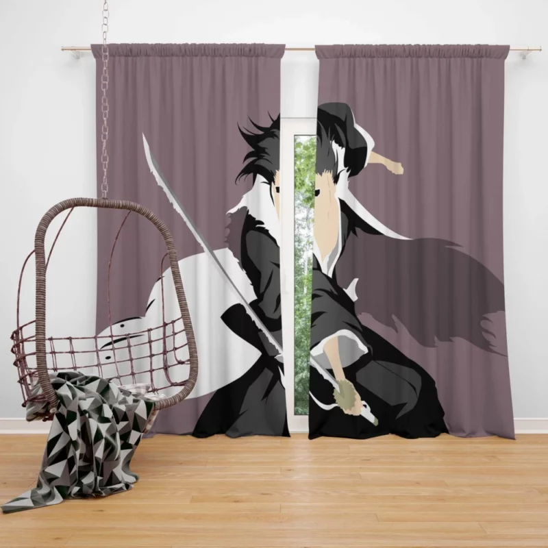 Kenpachi Zaraki Bleach Fierce Captain Anime Curtain