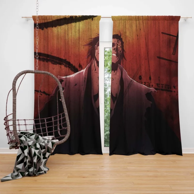 Kenpachi Zaraki Bleach Unstoppable Warrior Anime Curtain