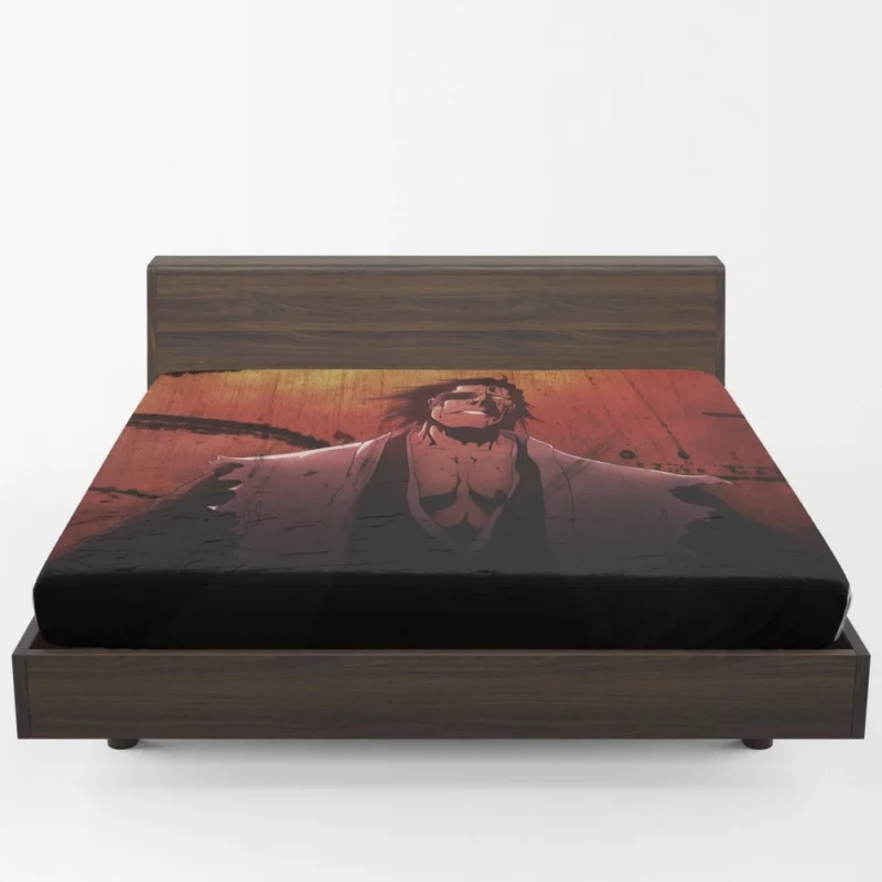 Kenpachi Zaraki Bleach Unstoppable Warrior Anime Fitted Sheet 1