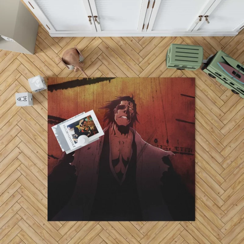 Kenpachi Zaraki Bleach Unstoppable Warrior Anime Rug