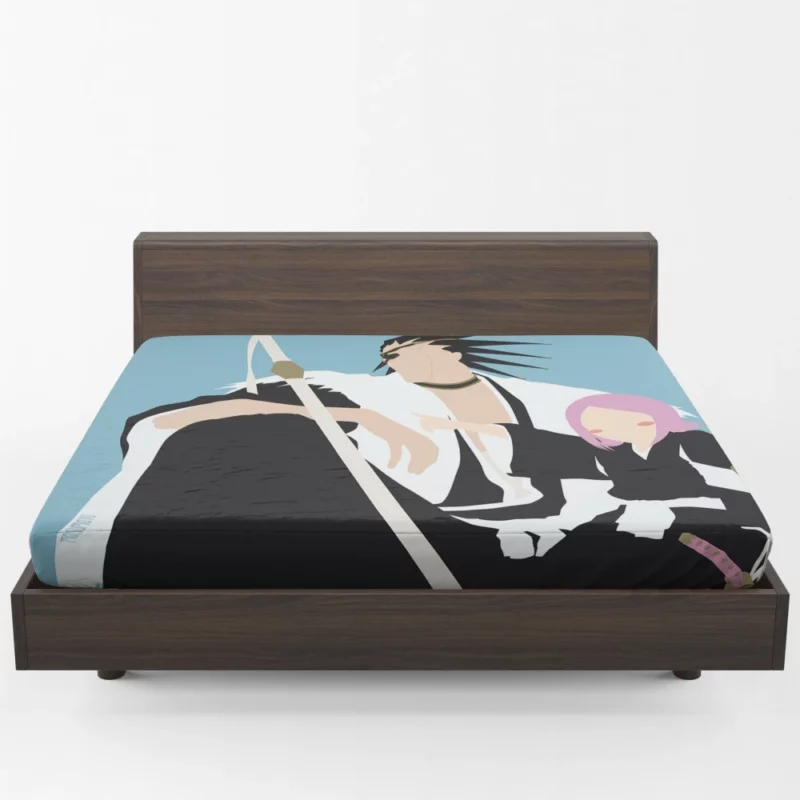 Kenpachi Zaraki Soul Reaper Might Anime Fitted Sheet 1