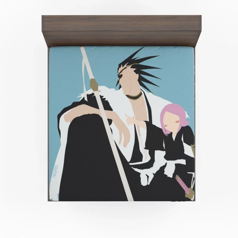 Kenpachi Zaraki Soul Reaper Might Anime Fitted Sheet