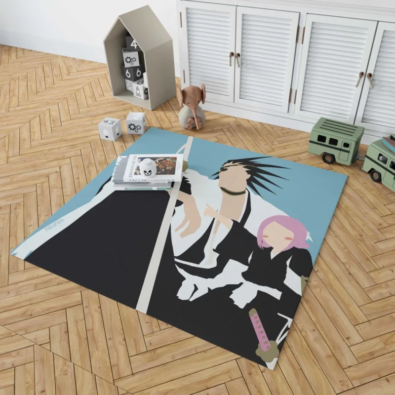 Kenpachi Zaraki Soul Reaper Might Anime Rug 1