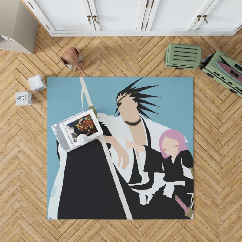 Kenpachi Zaraki Soul Reaper Might Anime Rug