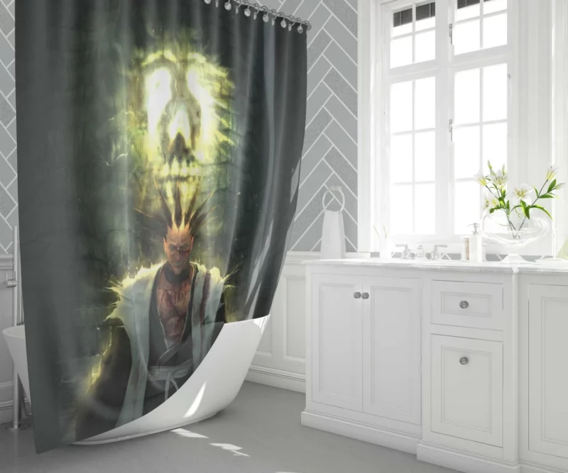 Kenpachi Zaraki Soul Society Warrior Anime Shower Curtain 1