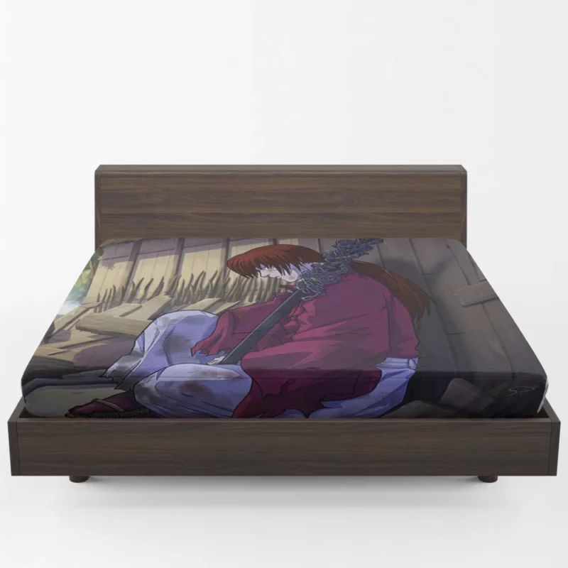 Kenshin Himura Samurai Battousai Anime Fitted Sheet 1