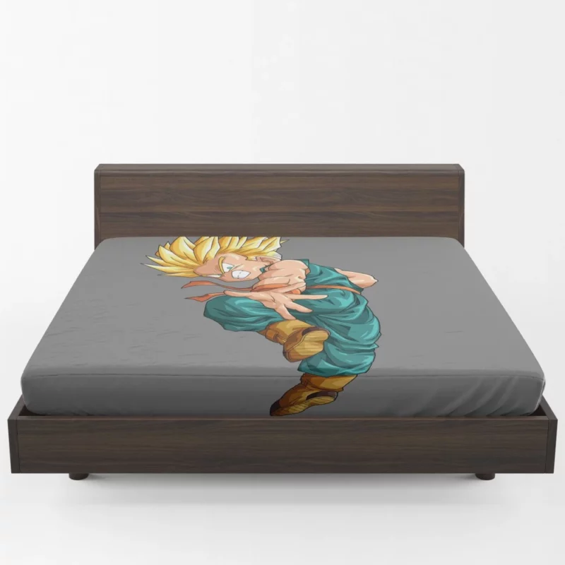 Kid Trunks Young Hero of Dragon Ball Z Anime Fitted Sheet 1