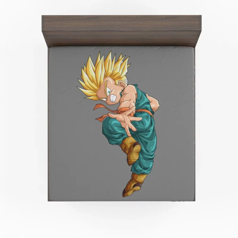 Kid Trunks Young Hero of Dragon Ball Z Anime Fitted Sheet