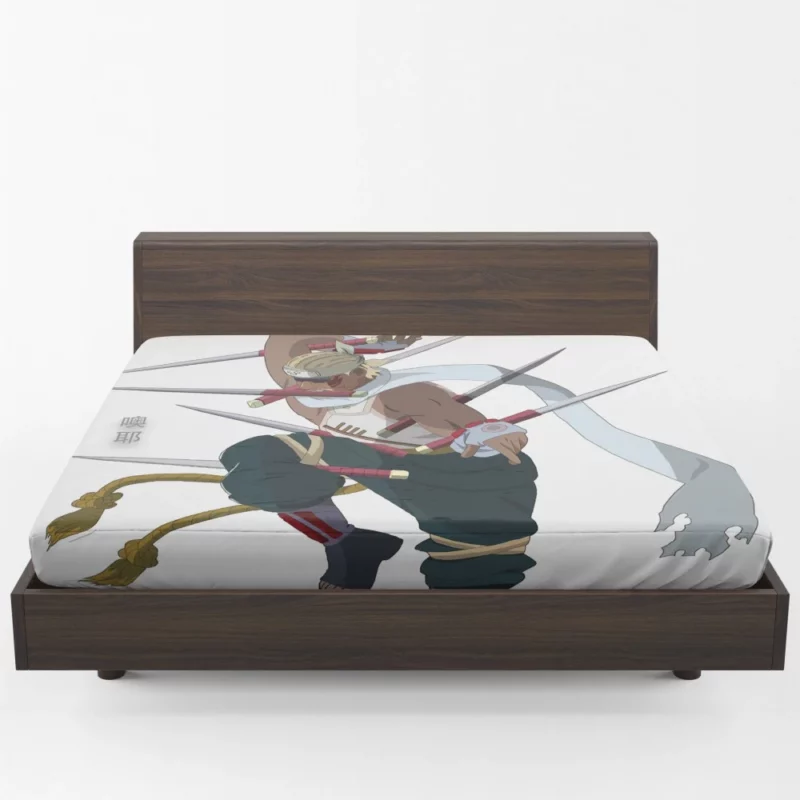 Killer Bee Eight-Tails Jinchuriki Anime Fitted Sheet 1