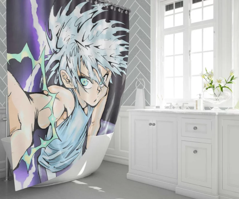 Killua Journey in Hunter x Hunter Anime Shower Curtain 1