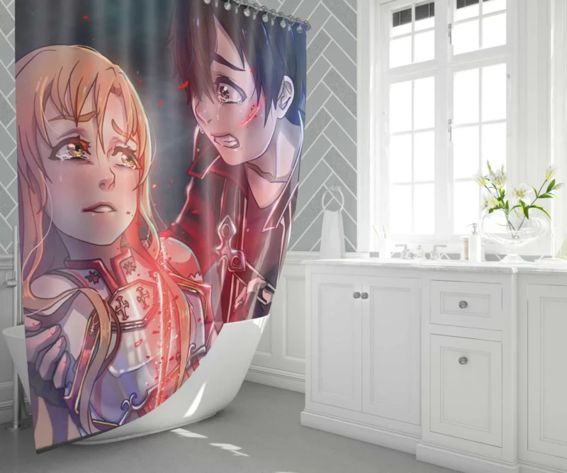 Kirigaya Impact in Sword Art Online Anime Shower Curtain 1