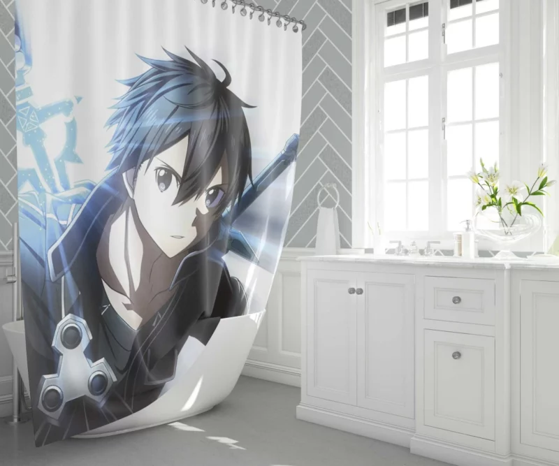 Kirigaya Influence in Sword Art Online Anime Shower Curtain 1