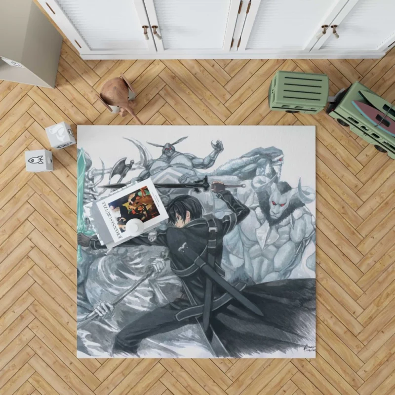 Kirigaya Sword Art Online Journey Anime Rug