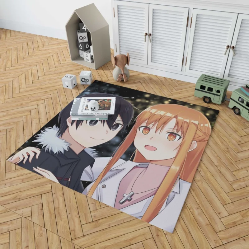 Kirigaya and Asuna Dual Protagonists Anime Rug 1