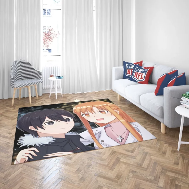 Kirigaya and Asuna Dual Protagonists Anime Rug 2