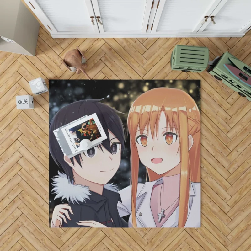 Kirigaya and Asuna Dual Protagonists Anime Rug