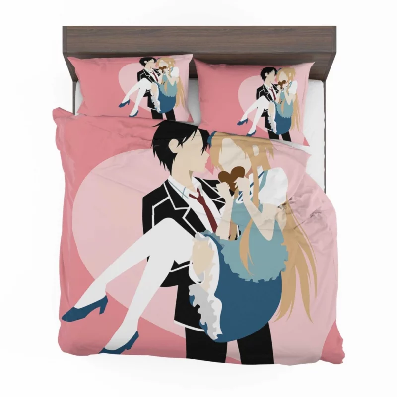 Kirigaya and Asuna Valentine Minimalism Anime Bedding Set 1