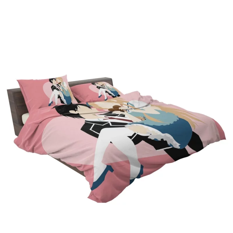 Kirigaya and Asuna Valentine Minimalism Anime Bedding Set 2