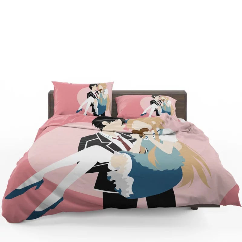 Kirigaya and Asuna Valentine Minimalism Anime Bedding Set