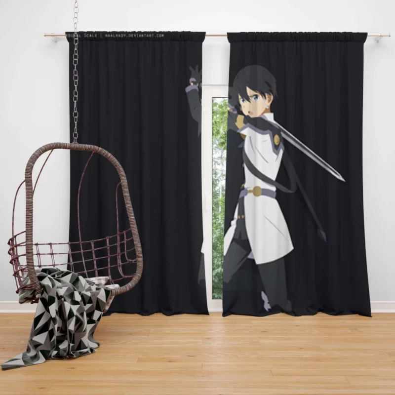 Kirito Adventure in Ordinal Scale Anime Curtain