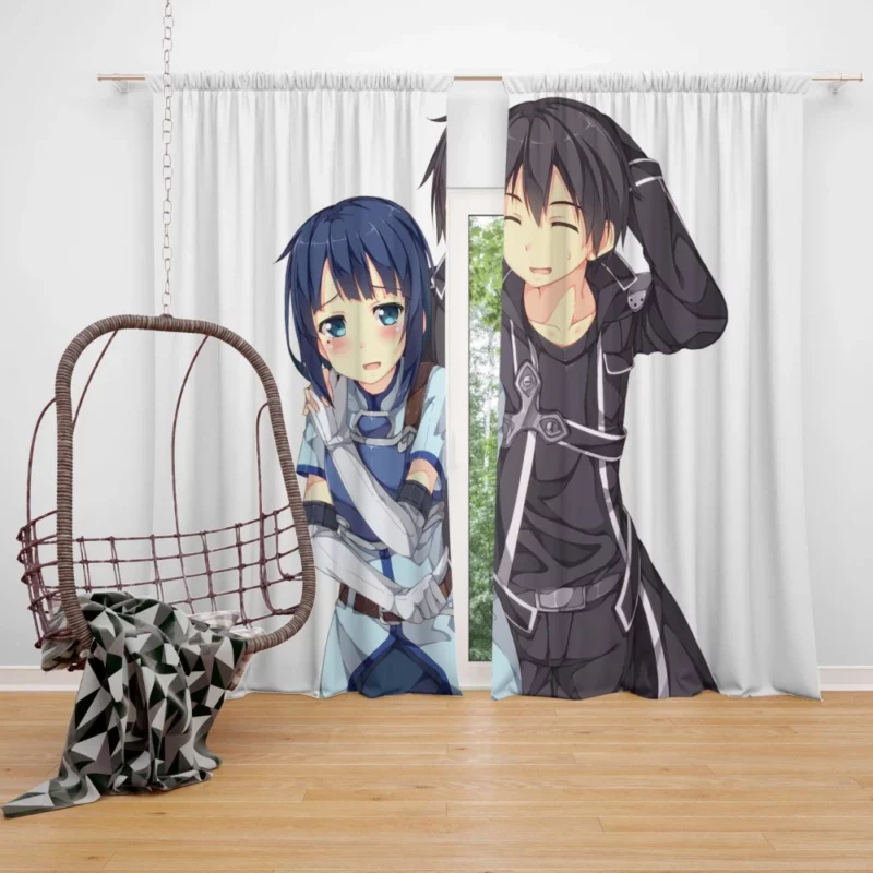 Kirito Adventures in Aincrad Anime Curtain