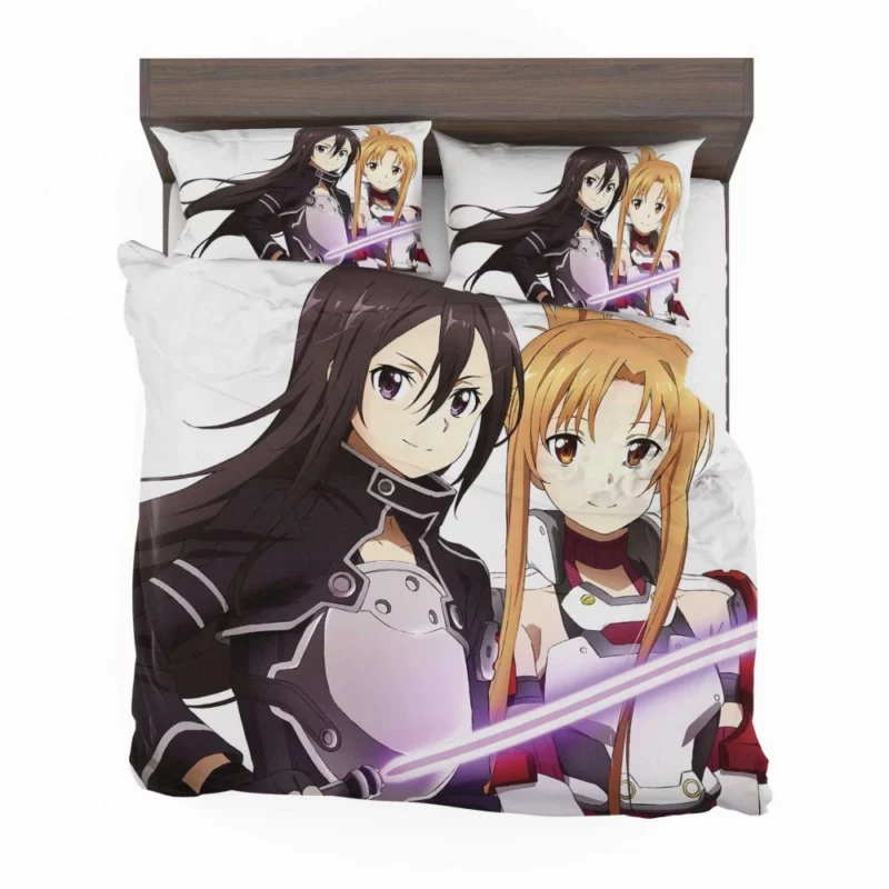 Kirito Asuna and Leafa Uniting Factions Anime Bedding Set 1