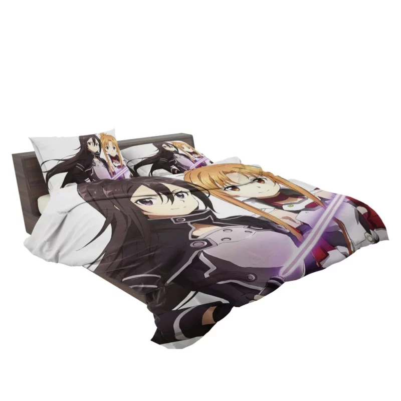 Kirito Asuna and Leafa Uniting Factions Anime Bedding Set 2