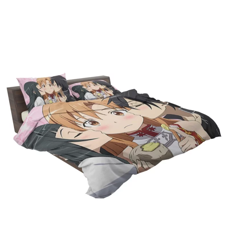 Kirito Asuna and Yui Dynamic Anime Bedding Set 2