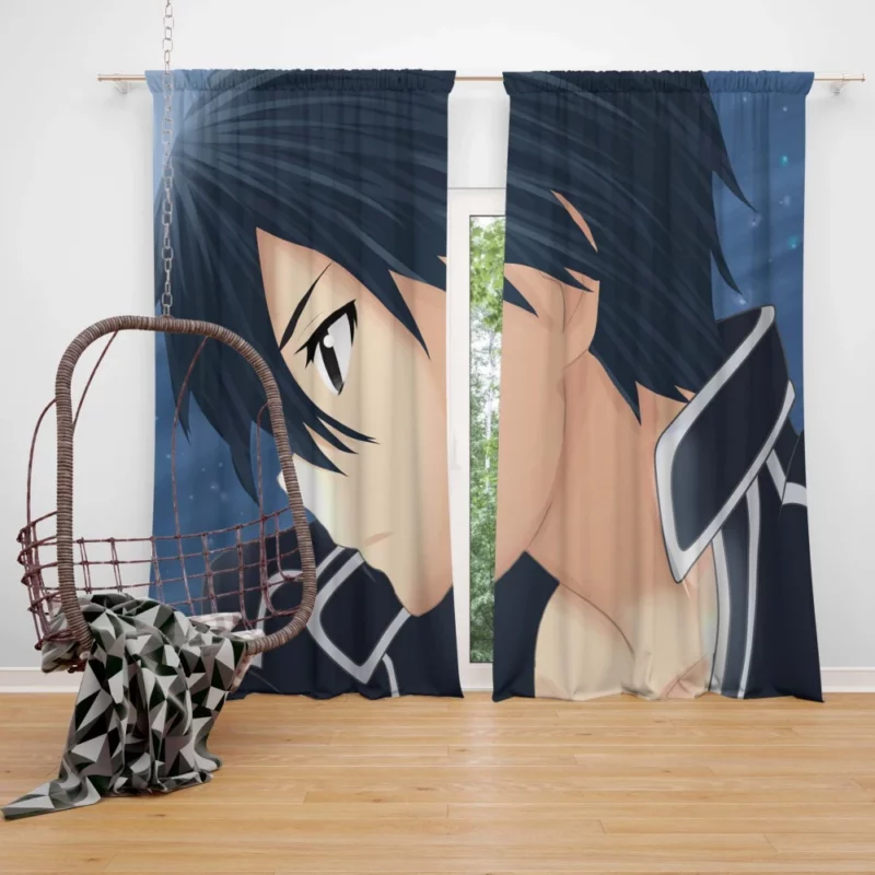 Kirito Epic Journey in Sword Art Anime Curtain