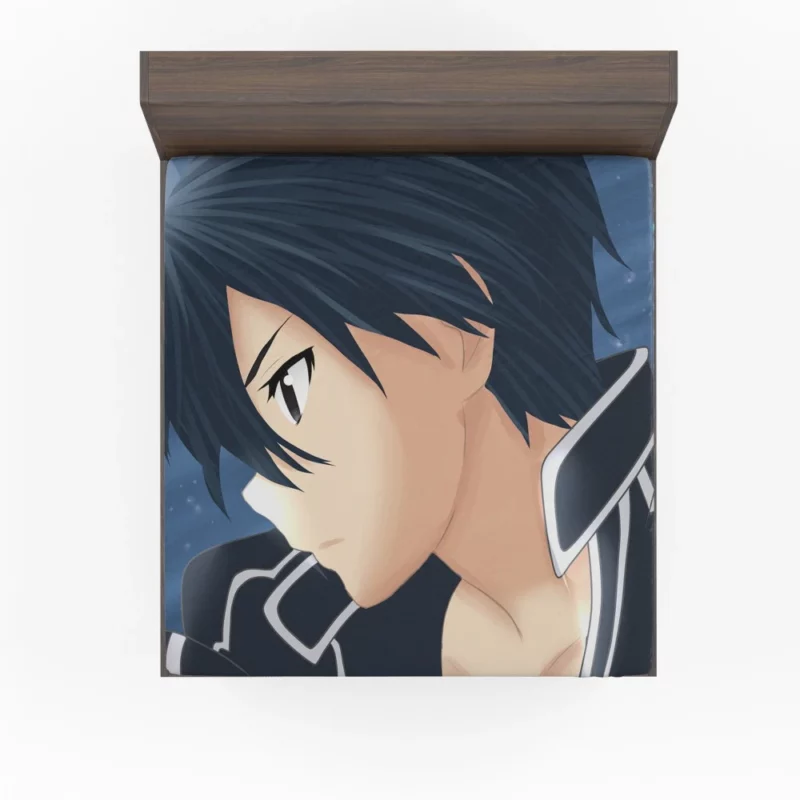 Kirito Epic Journey in Sword Art Anime Fitted Sheet