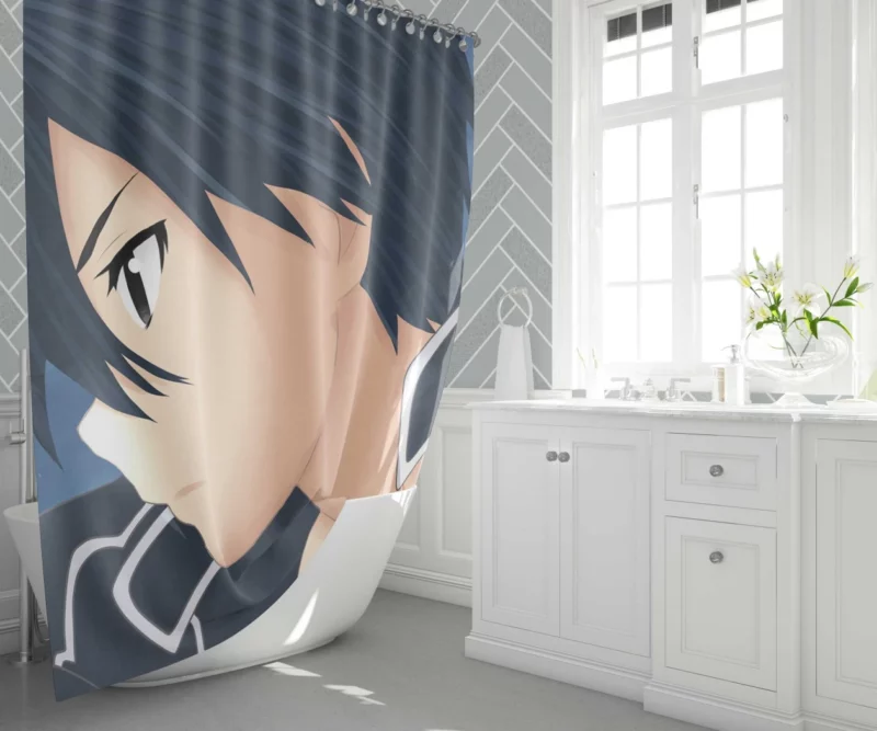 Kirito Epic Journey in Sword Art Anime Shower Curtain 1