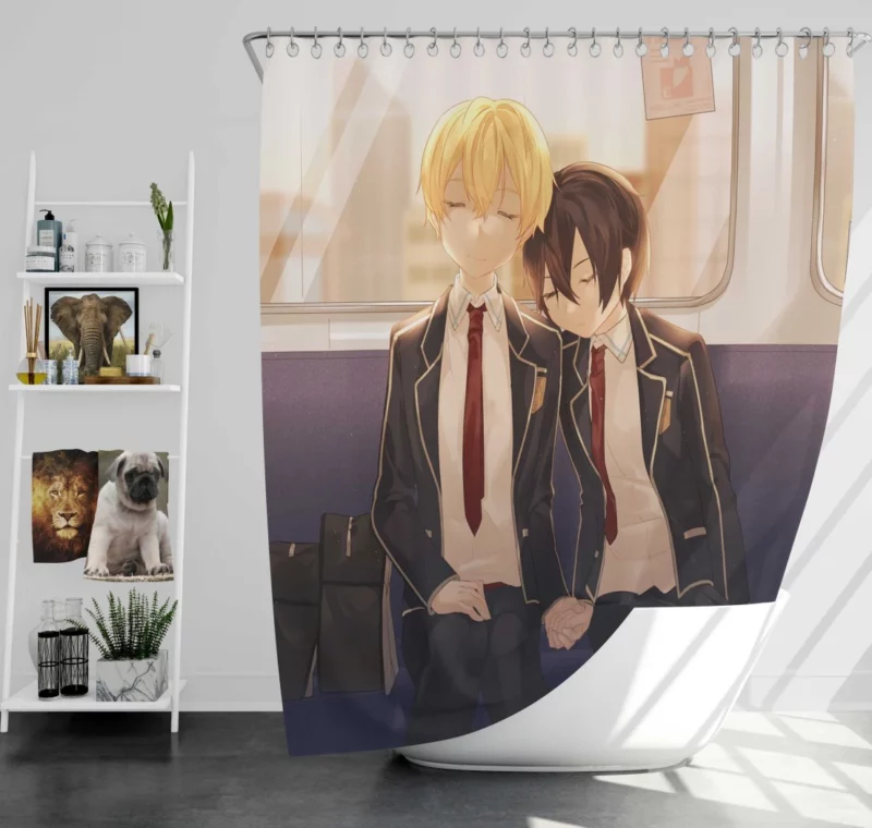 Kirito & Eugeo Virtual Allies Anime Shower Curtain