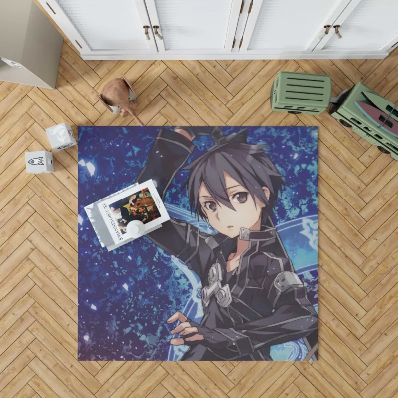 Kirito Exploits in VR Worlds Anime Rug