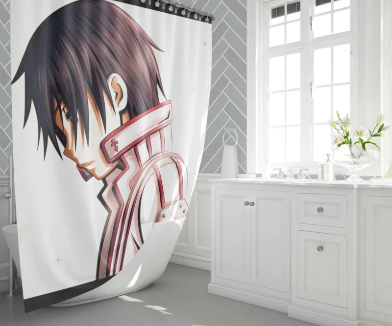 Kirito Heroic Journey in Aincrad Anime Shower Curtain 1